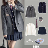 ダークカラーネクタイ制服コーデ5点SET