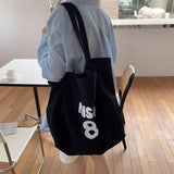 ワイドキャンバスナンバートートバッグ