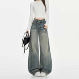 ライトカラーストリートワイドデニム