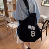 ワイドキャンバスナンバートートバッグ