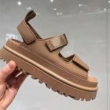 厚底ワイドベルトサンダル