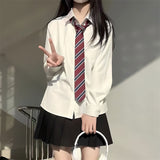 韓国風シンプル私立制服コーデ5点SET