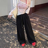 ワイドポケットアクセントドロースウェットパンツ