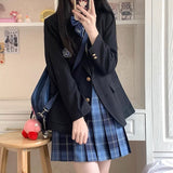 韓国風シンプル私立制服コーデ5点SET