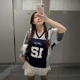 バイカラーシャインユニTシャツ