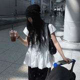 バルーンペプラムカジュアルTシャツ