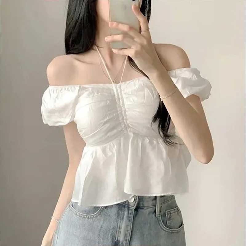 2wayペプラムリボンブラウス