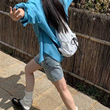 モノトーンリボンパターンナップザック