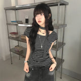 アレンジリボンショートスリーブトップス