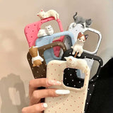 ねこねこドットiPhoneケース