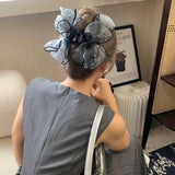 シアードットリボンヘアクリップ
