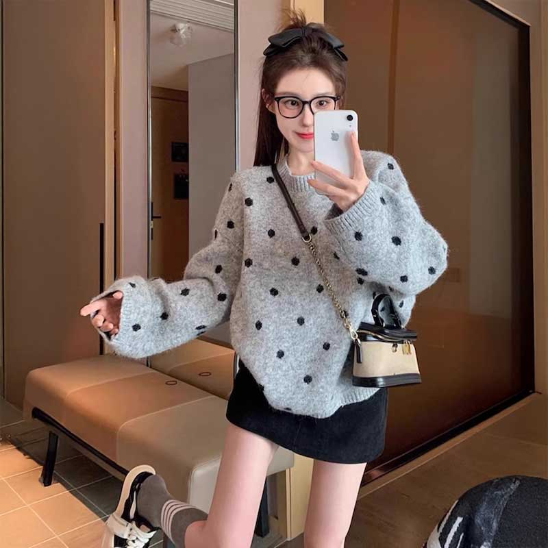 フレンチドットウィンターニット