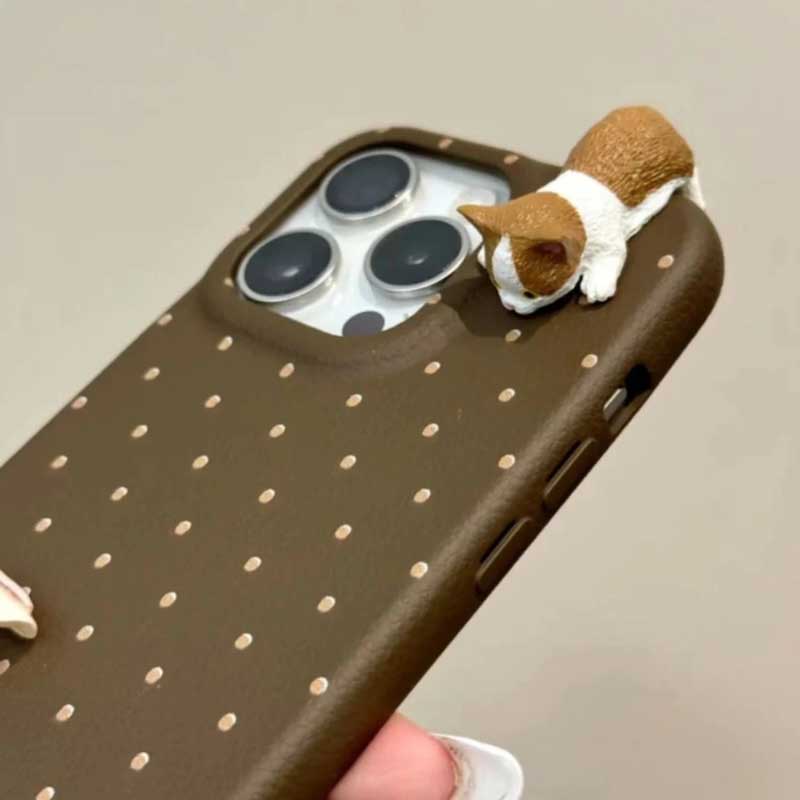 ねこねこドットiPhoneケース