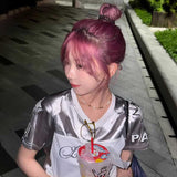 シャインクロップドユニTシャツ