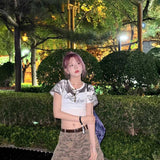 シャインクロップドユニTシャツ