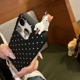 ねこねこドットiPhoneケース