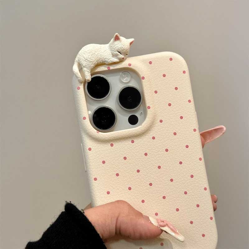 ねこねこドットiPhoneケース