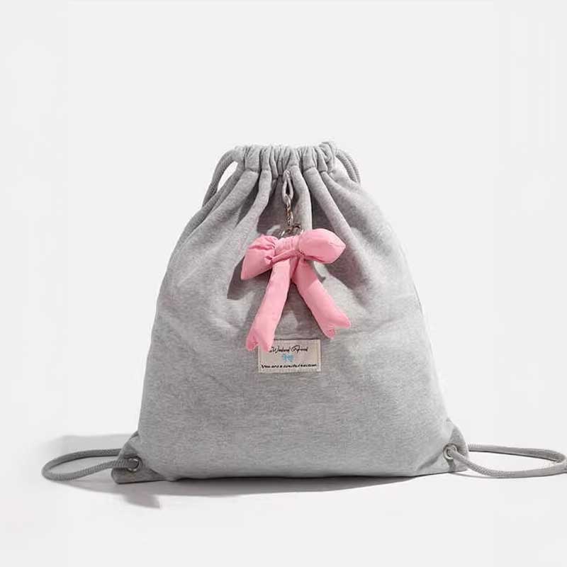 リボンチャーム付きナップザック