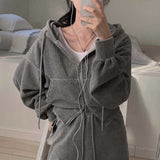 コーデュロイパーカー&タイトスカートSET