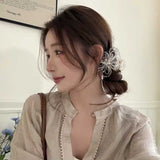 クリアフラワーヘアクリップ