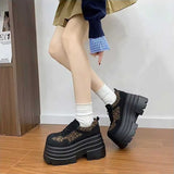 超厚底アクセントレオパードスニーカー