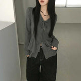 ダブルフレアボタンリボンチュニック