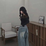 ファーオフショルダーロンT