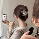 クリアフラワーヘアクリップ