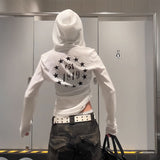 ブラックレターロゴパーカー