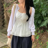 シャーリングキャミソールチュニック