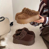 厚底プードルボアムートンブーツ