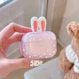 うさ耳ドットAirPodsケース