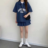 ロゴハーフジップ&ハーフパンツSET