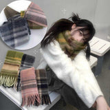 ヴィンテージチェックカラーマフラー