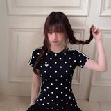 ドットパターントラックTシャツ