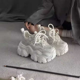 パールチャームブロックソールスニーカー