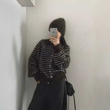 オーバーボーダーカラーカーディガン