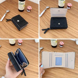 ビジューワンポイントパターンミニ財布