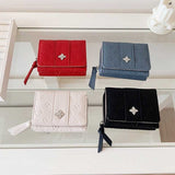 ビジューワンポイントパターンミニ財布