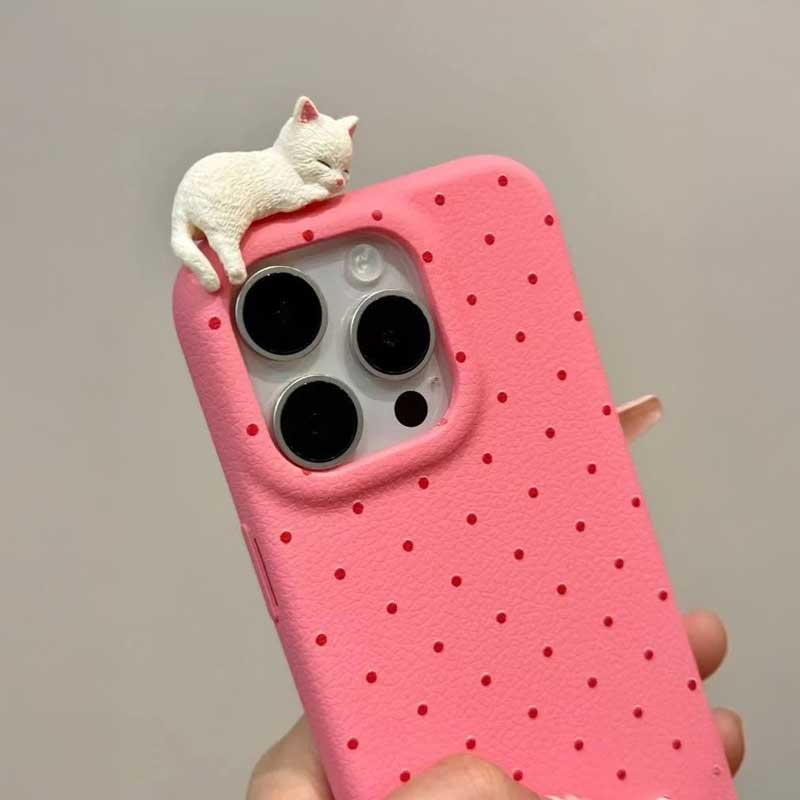 ねこねこドットiPhoneケース