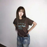 ブラウンミントTシャツ