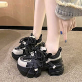 厚底メタルグリッタースニーカー