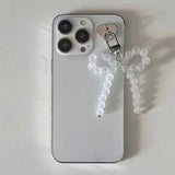 クリアリボンチャーム付きiPhoneケース