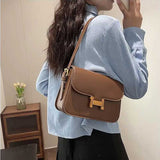 2wayクラシックレザーショルダーバッグ