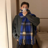 ウールタッチチェックマフラー