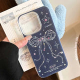 リボンラインドットiPhoneケース