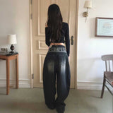 バックロゴヒップホップデニム