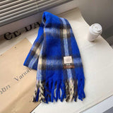 ウールタッチチェックマフラー