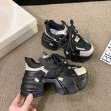 厚底メタルグリッタースニーカー