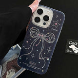 リボンラインドットiPhoneケース